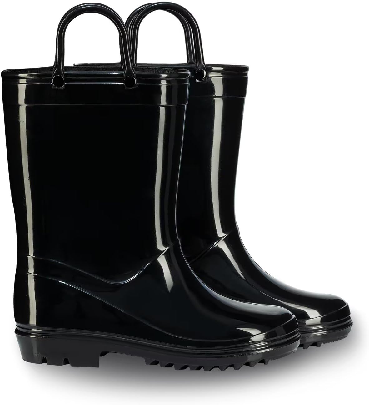 EUXTERPA Kids Rain Boots for Boys Girls Waterproof with Handles