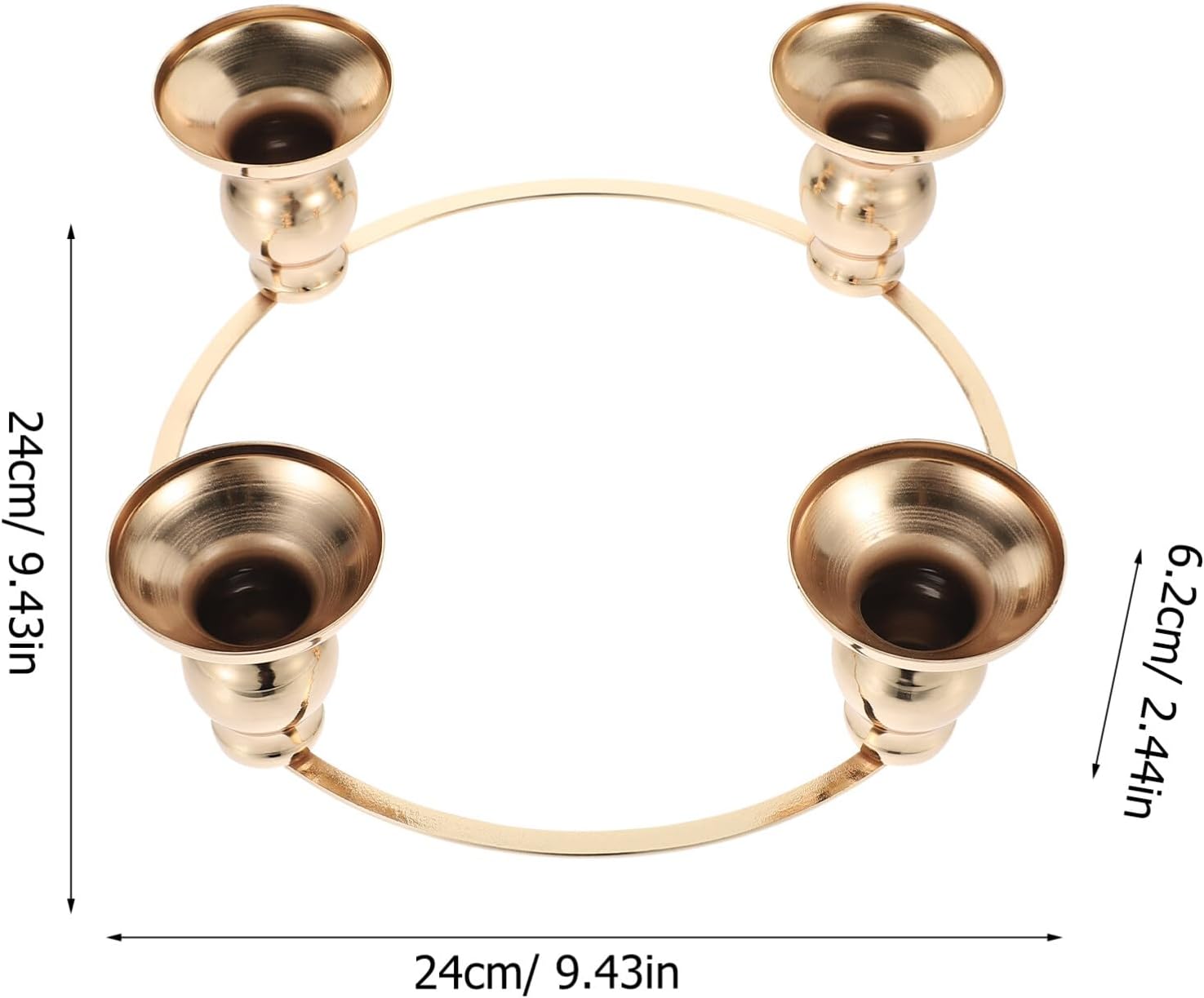 Kichvoe Advent Candlestick DIY Wreath Holder