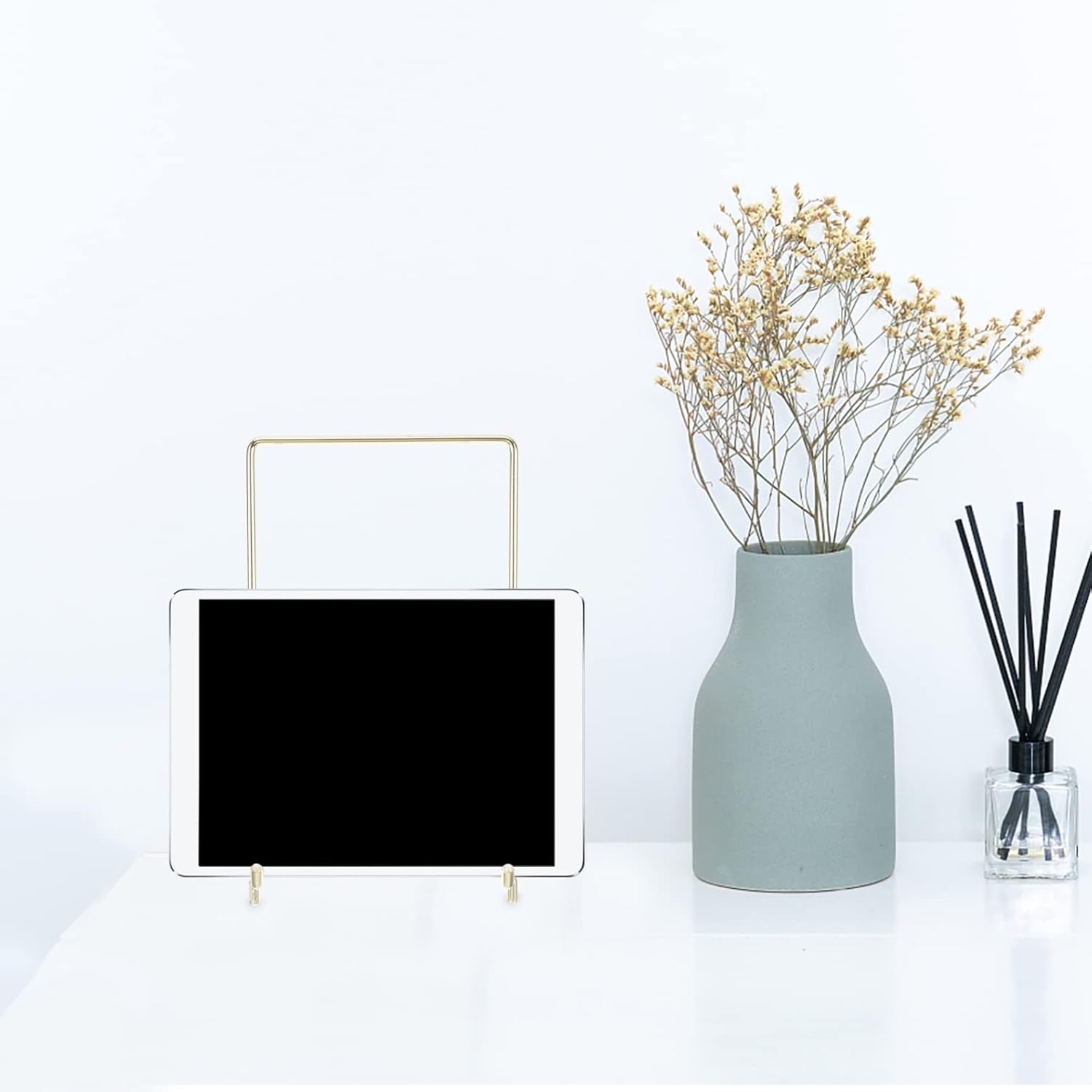 Luxshiny Stainless Steel Recipe Book Holder Stand
