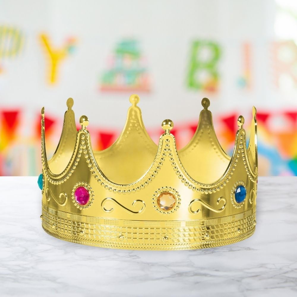 Amscan Luxurious Gold Royal Crown - 075 x 8
