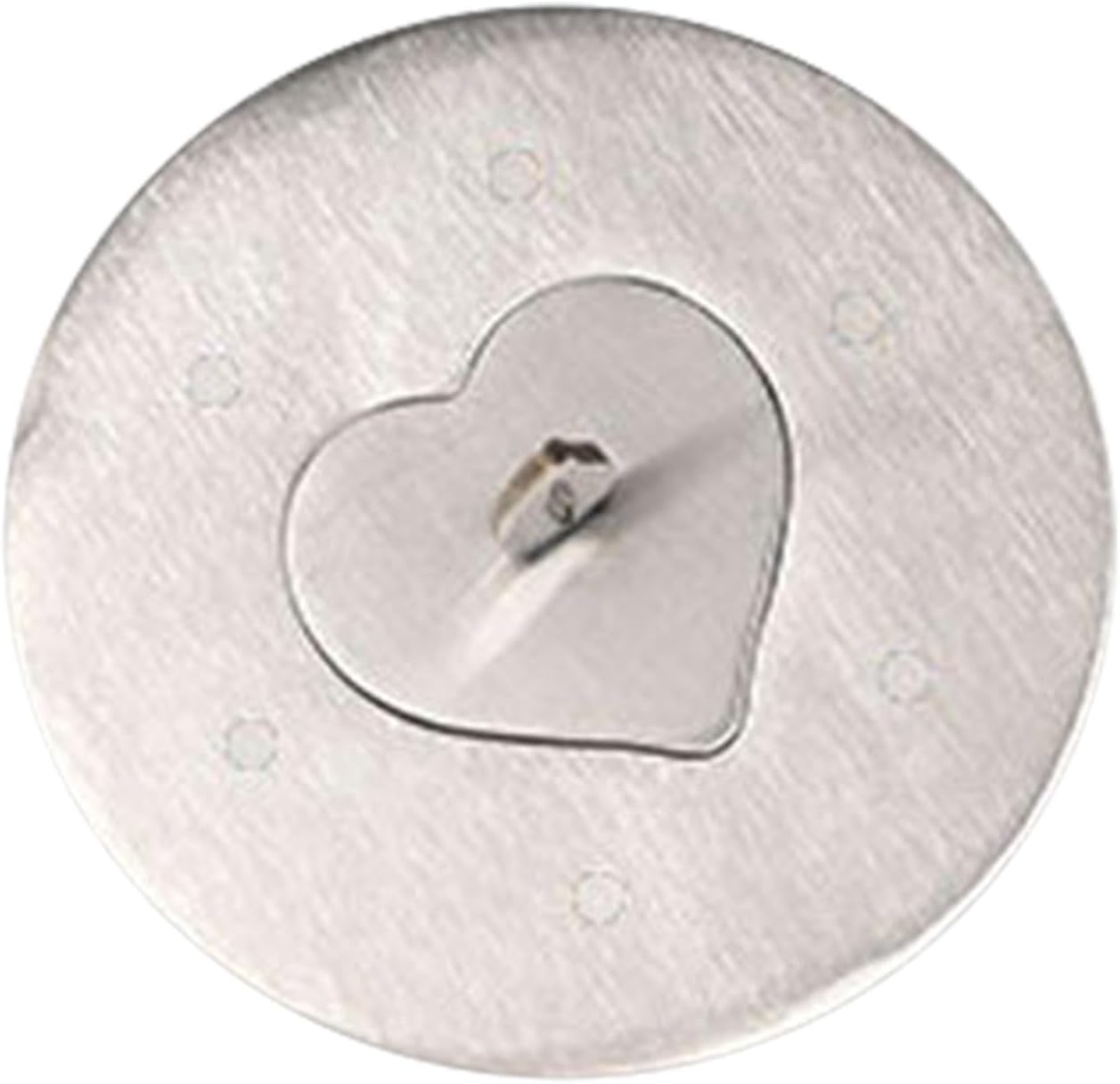 Stainless Steel Candle Jar Cover with Heart Design