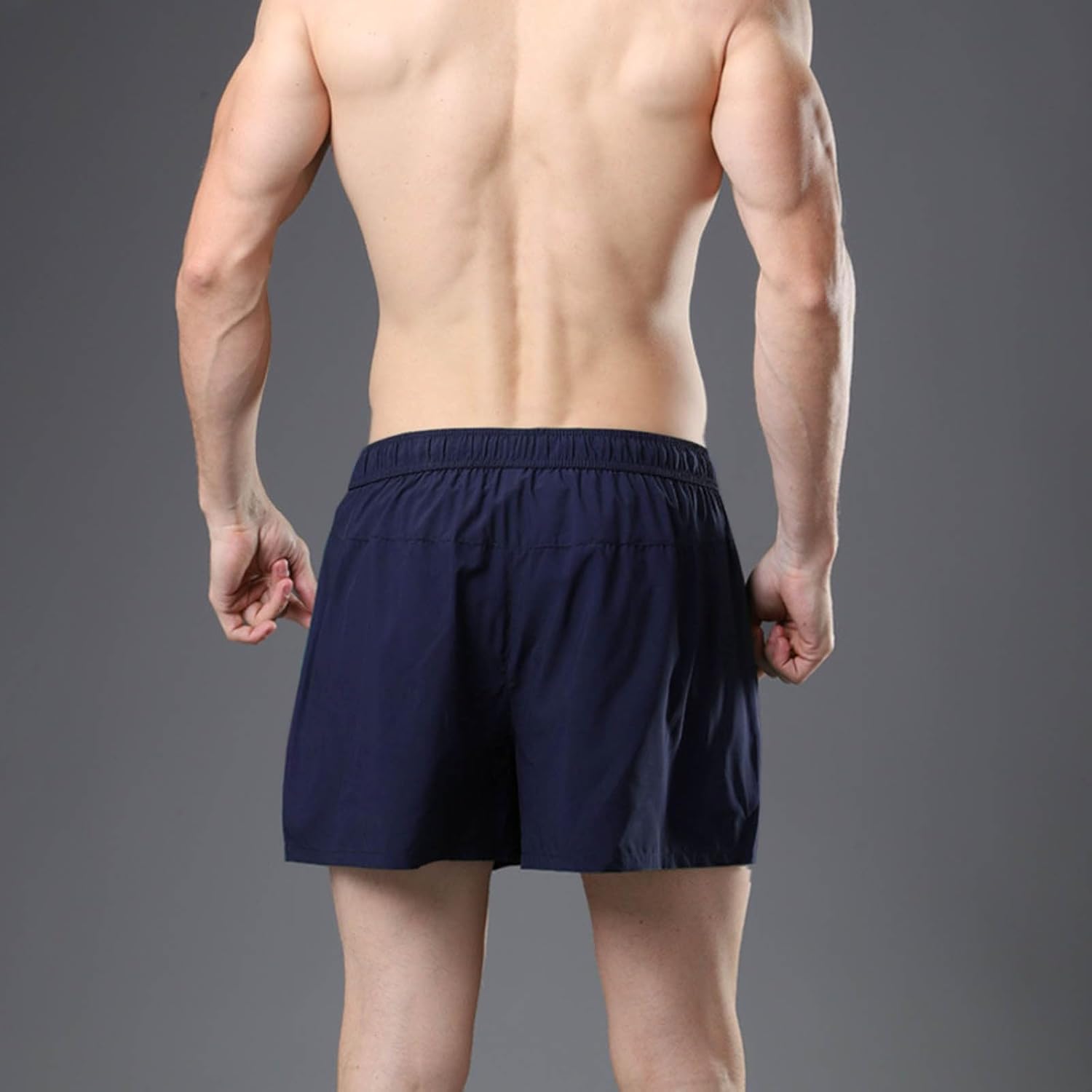 Xiaojmake Mens 7 Inch Quick Dry Workout Shorts with Zipper Pocket