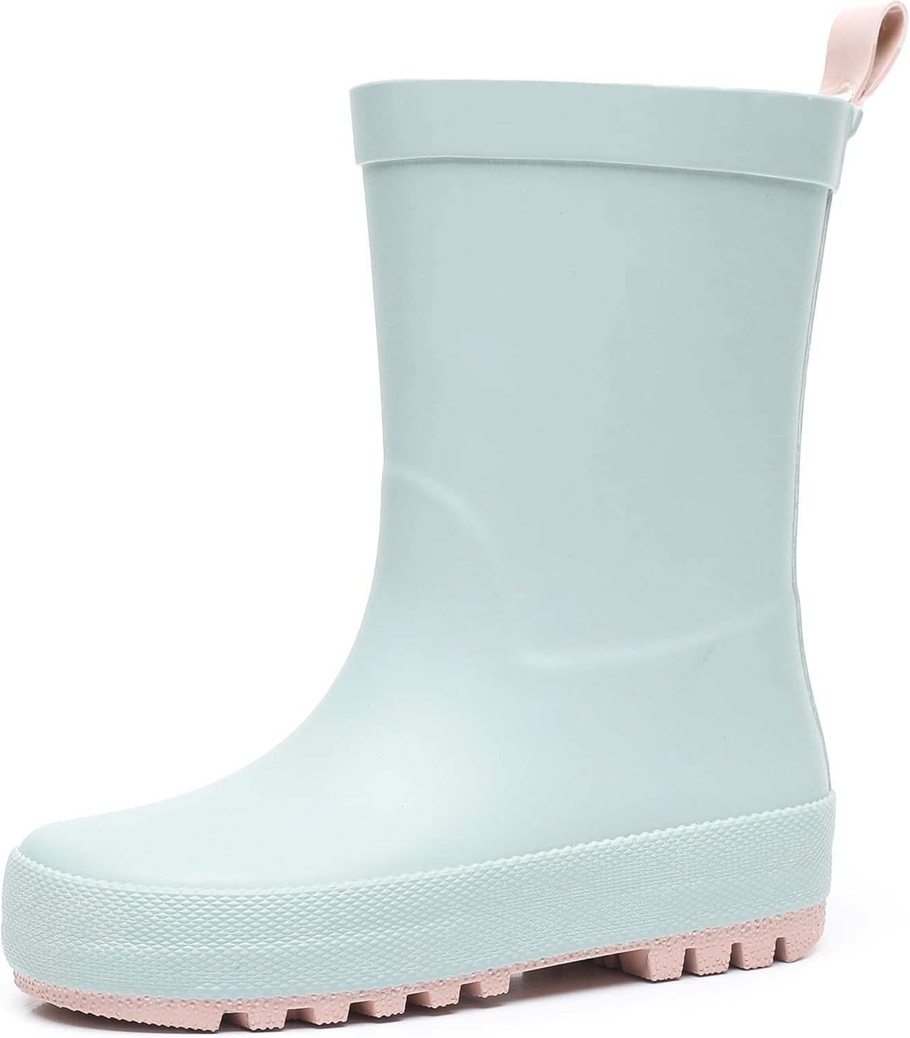 RainAngel Toddler Rain Boots with Handles and Fun Prints