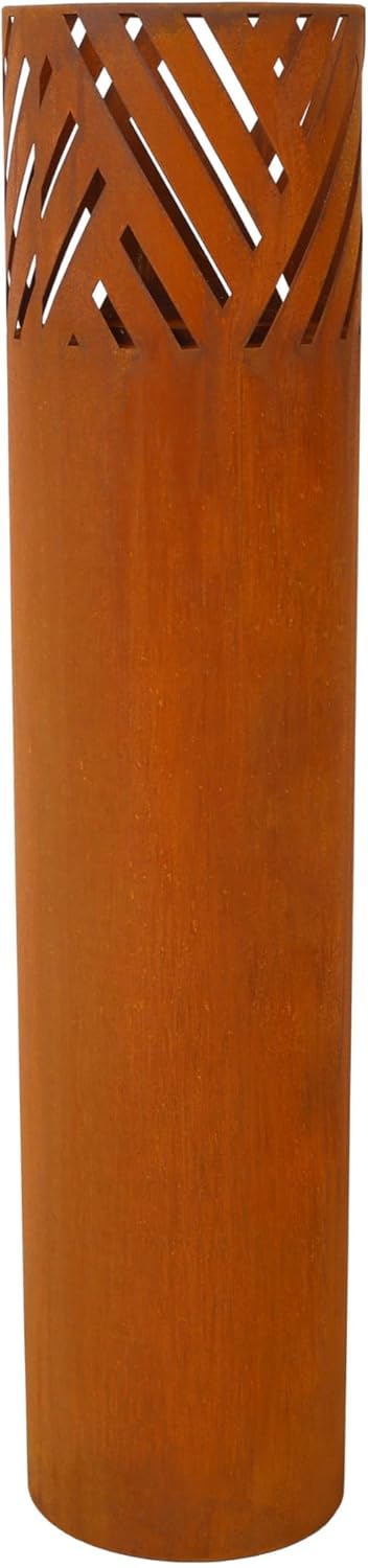 Strawberry Fairy 2-Pack Decorative Rust Lantern Columns
