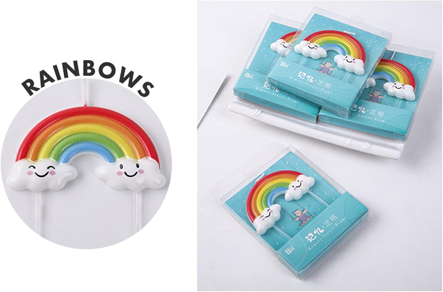 T-shin Rainbow Birthday Candle for Kids