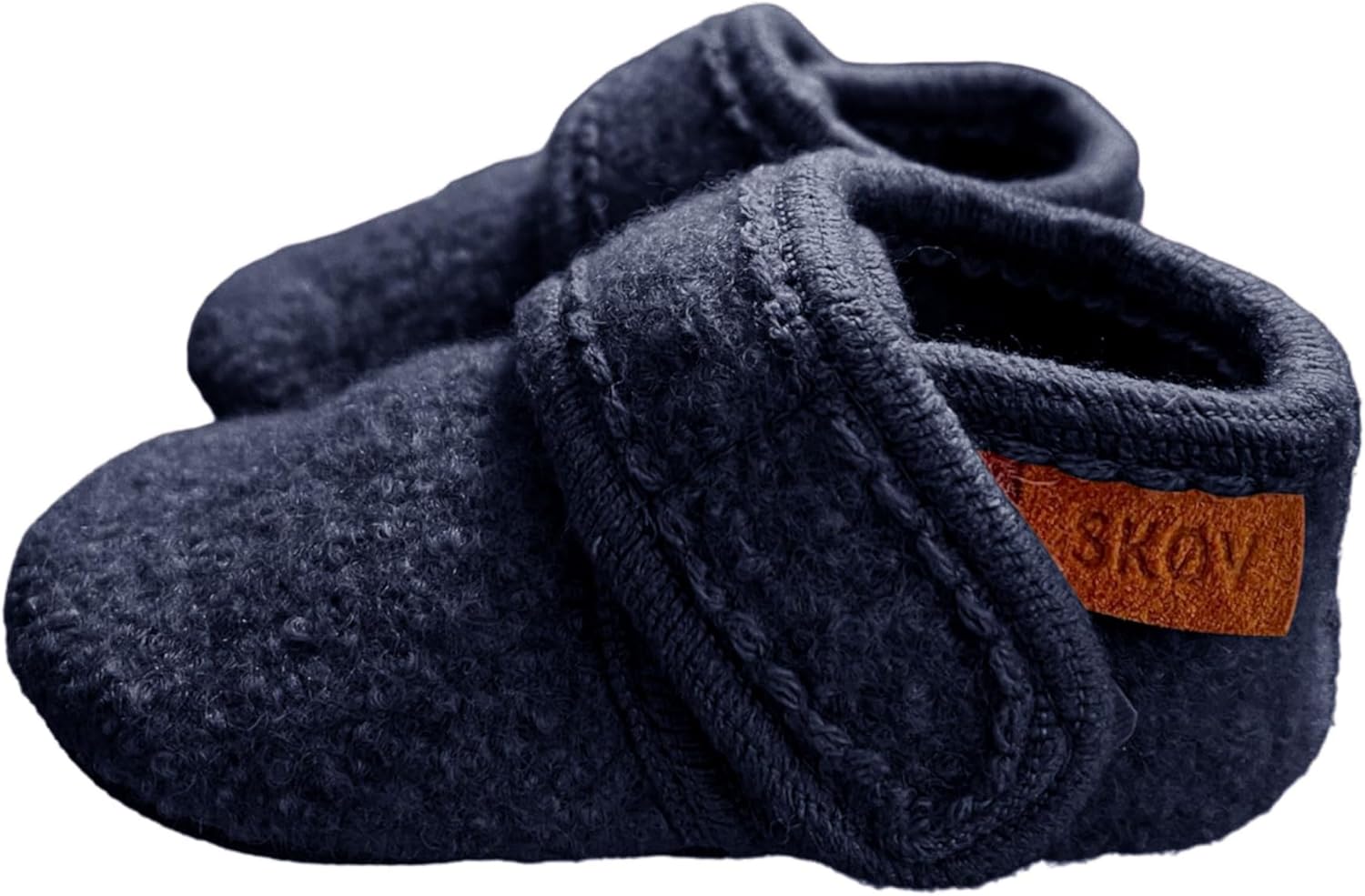 Wool Booties Slippers for Toddler Baby Infant with Leather Sole 1