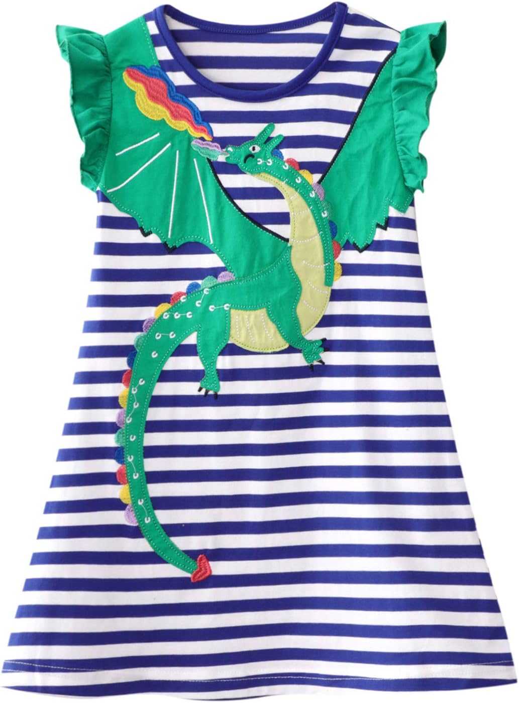 HILEELANG Little Girls Cotton Print Dress