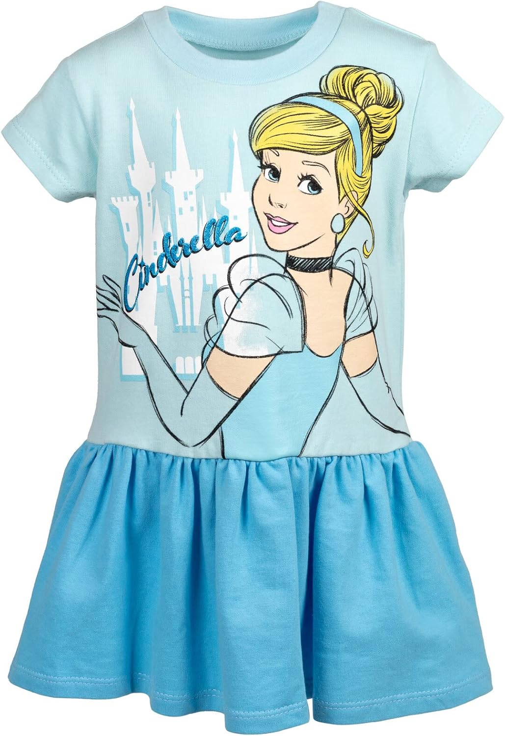 Disney Princess Girls Short Sleeve Dress