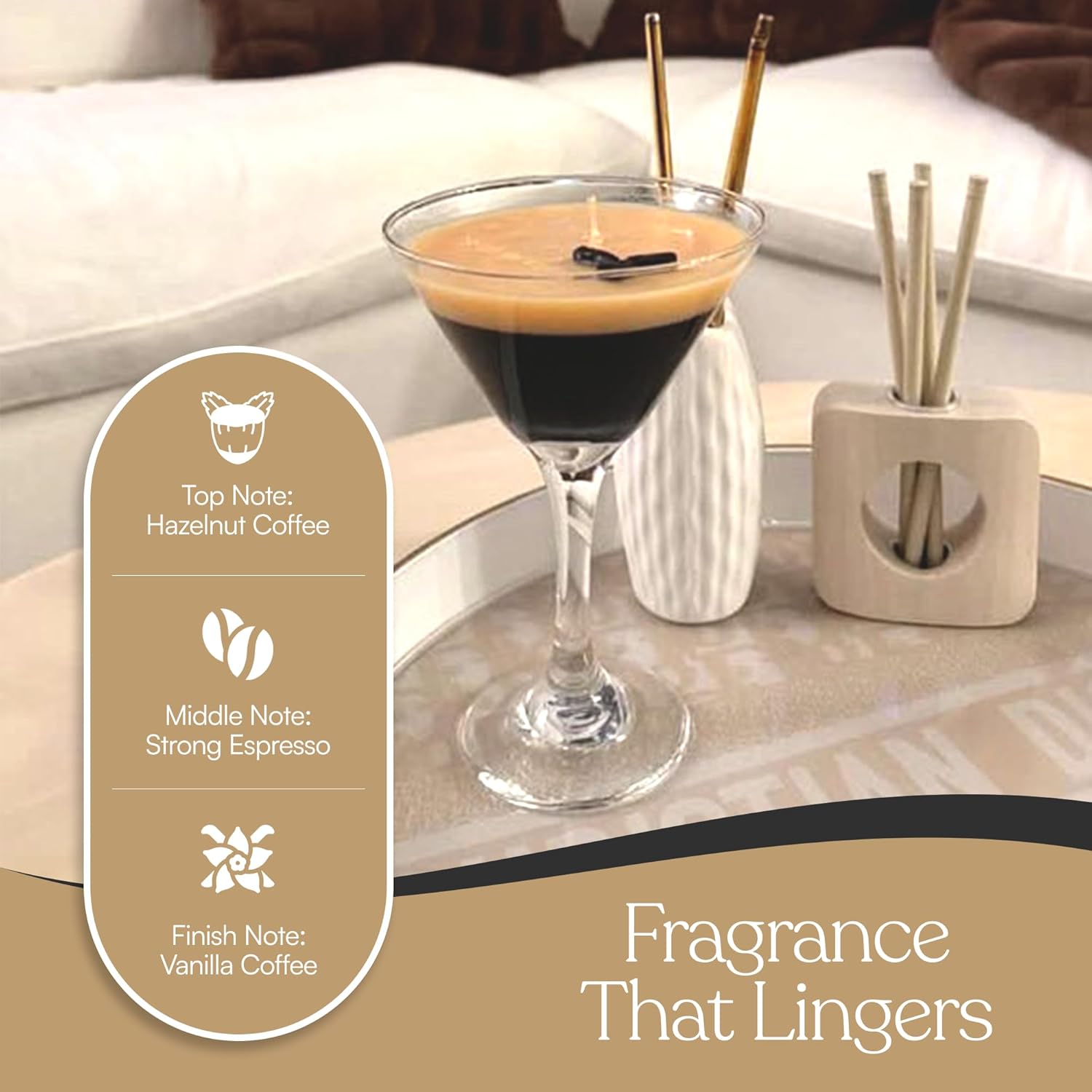 Espresso Martini Candle - 925oz Glass Coffee Scent
