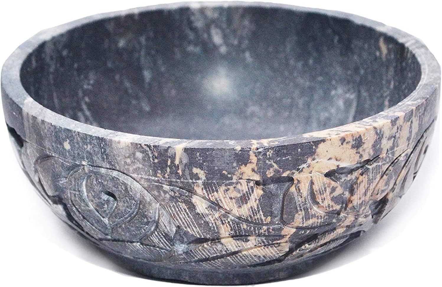 KC KULLICRAFT Marble Soapstone Smudge Bowl