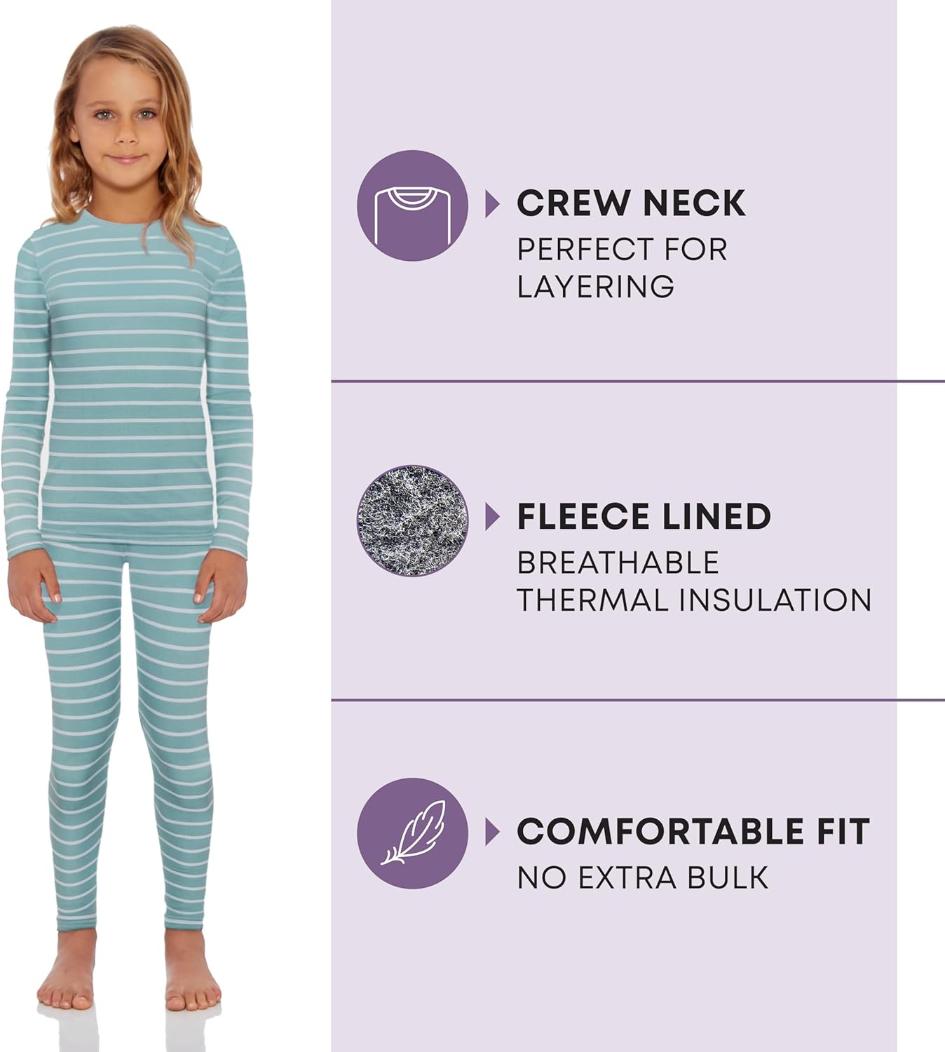 Rocky Kids Thermal Underwear Set - Warm and Dry Base Layer