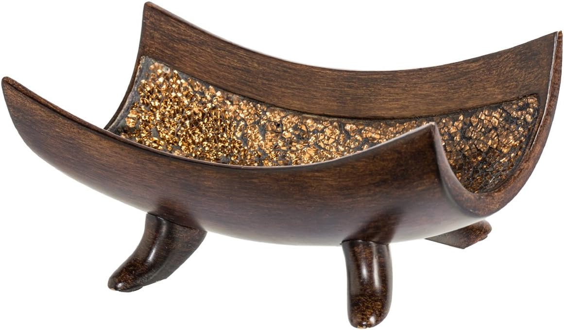 Creative Scents Schonwerk Brown Decorative Bowl - 10 Resin 1