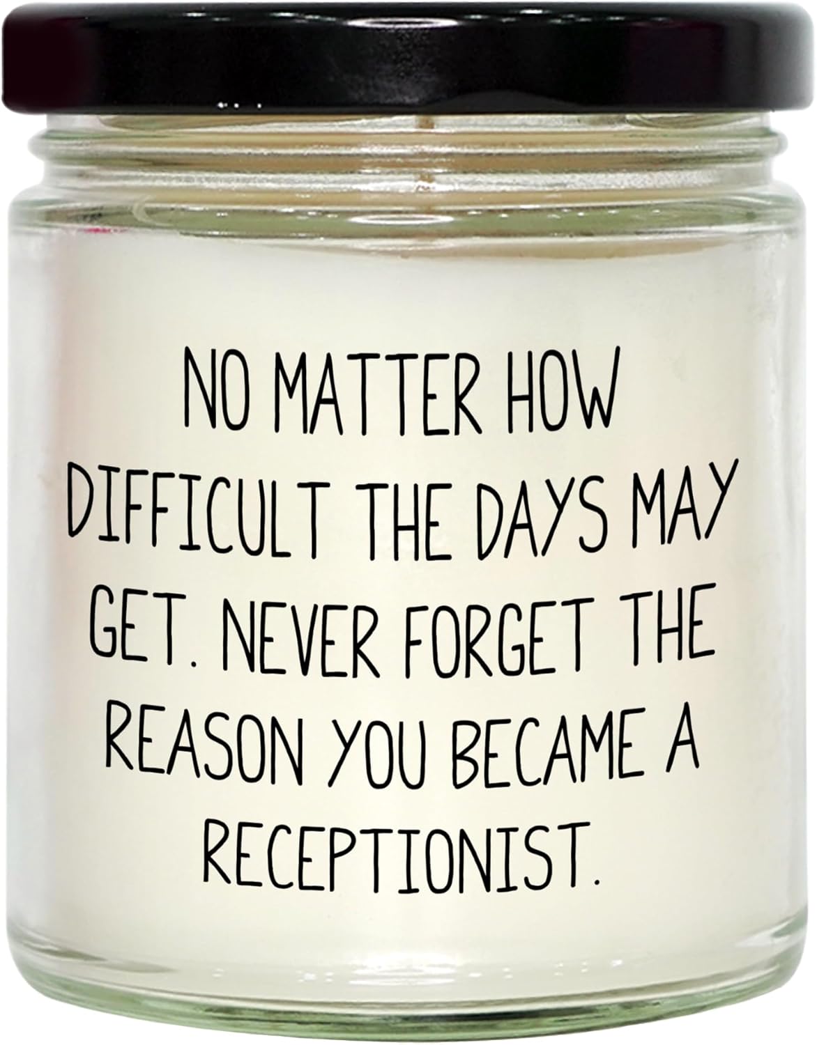 Vanilla Scented Jar Candle for Receptionists