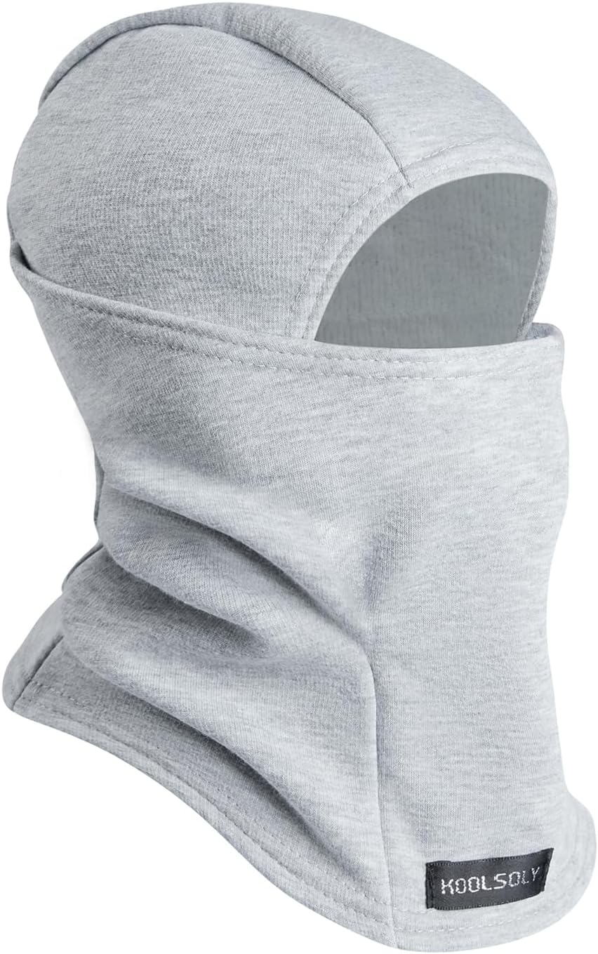 KOOLSOLY Kids Balaclava Face Mask - Winter Hat for Cold Weather Skiing