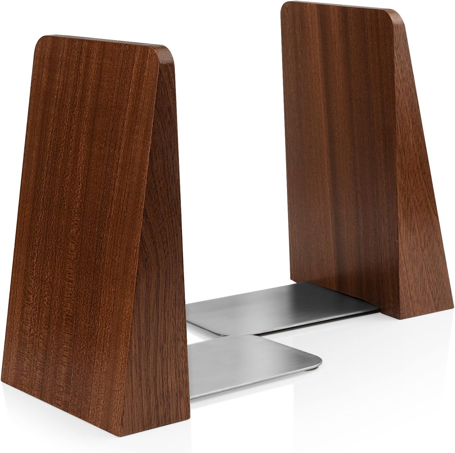 DRELIFAM Wood Book Ends Heavy Duty Decorative for Shelves