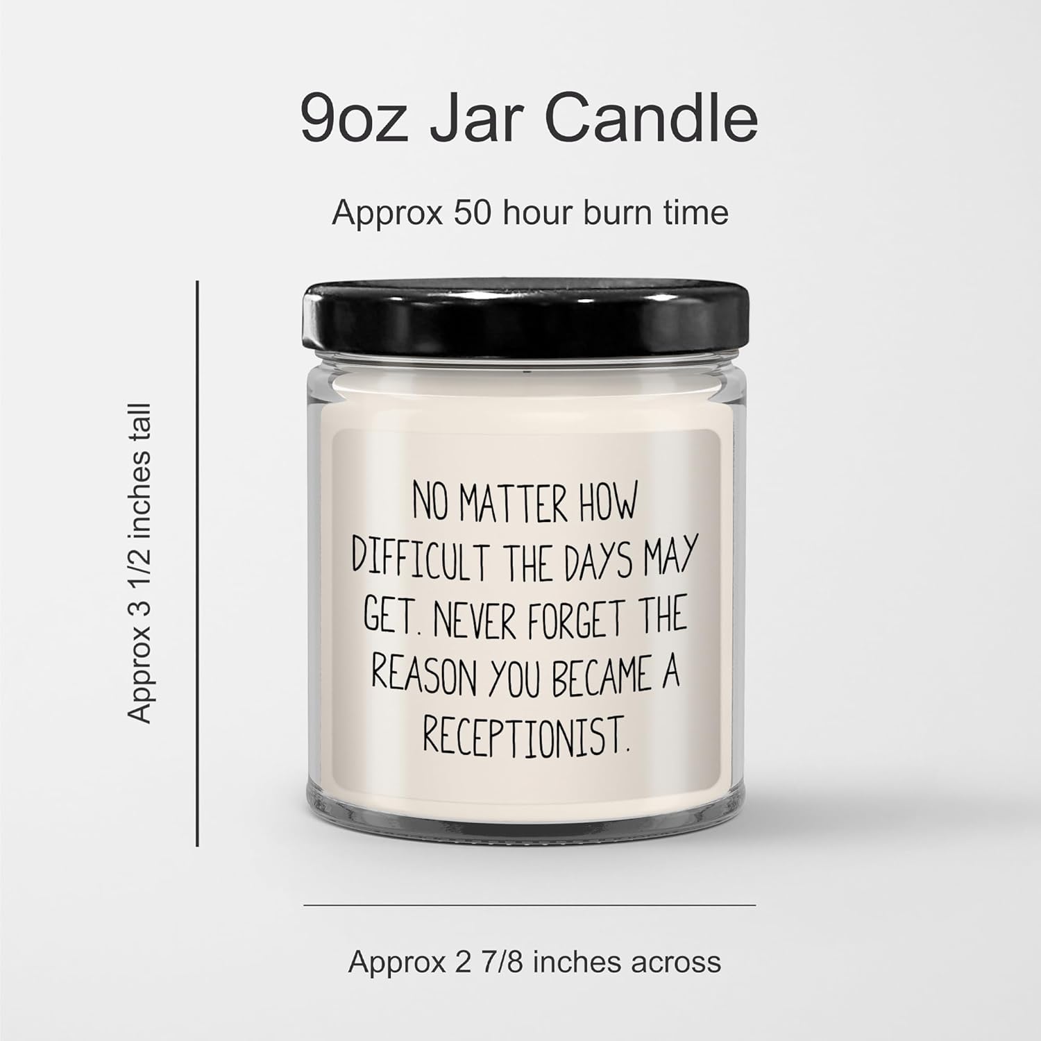Vanilla Scented Jar Candle for Receptionists