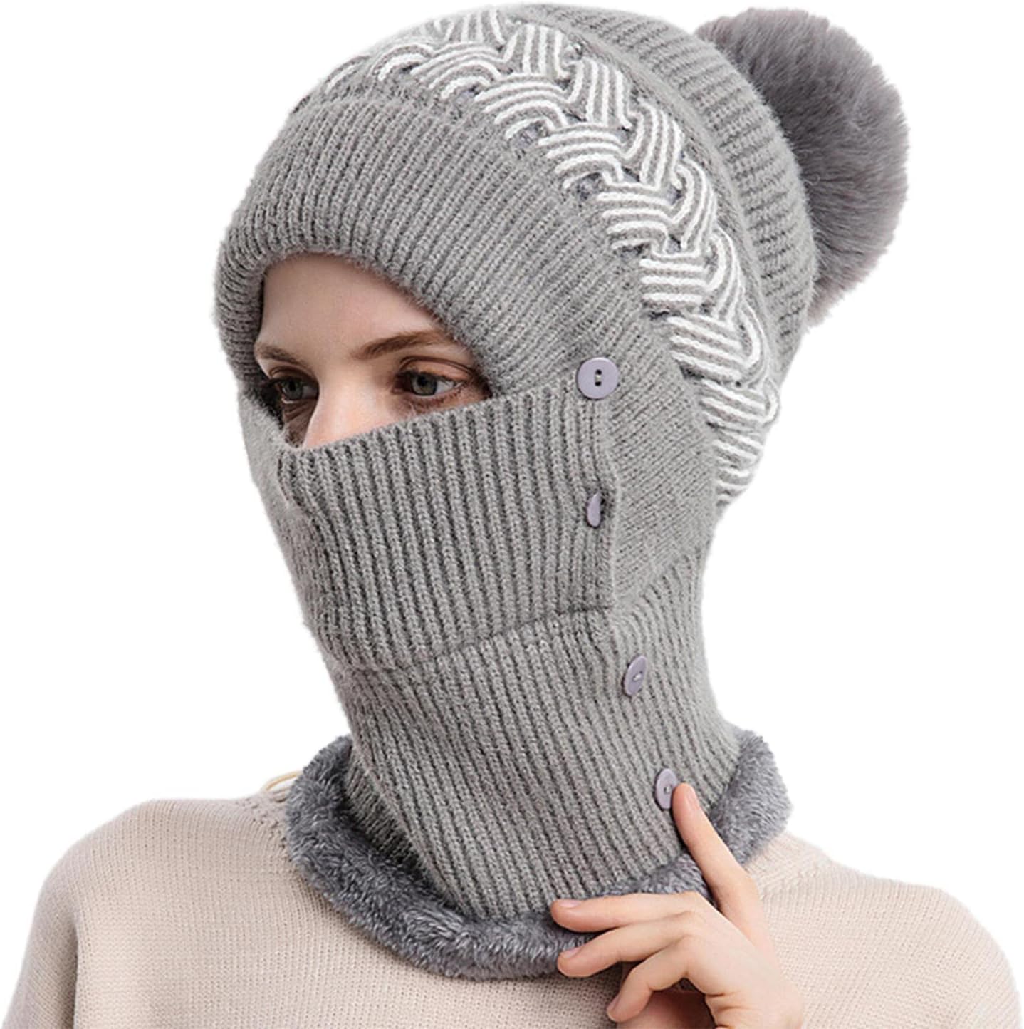 Women Wind-Resistant Balaclava Ski Mask Thermal Hood