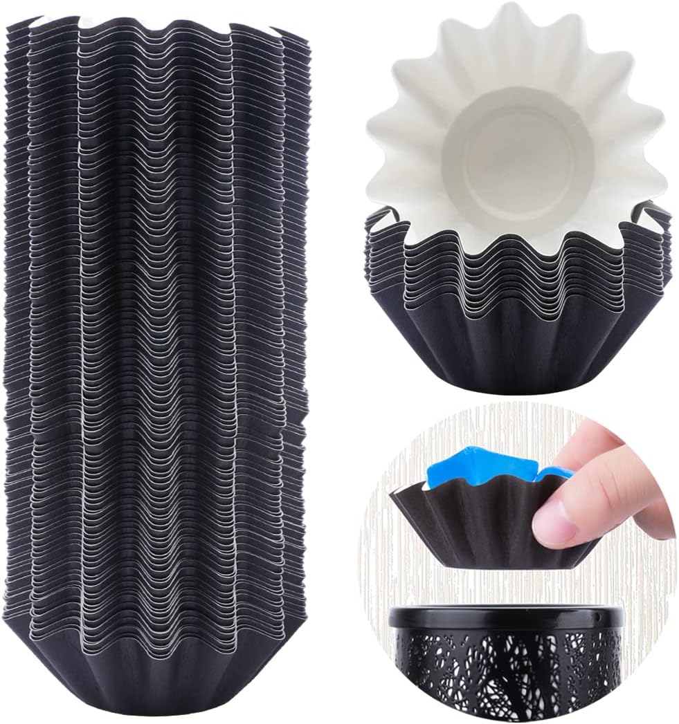 FANDOL Reusable Wax Melt Liners 100pcs Black