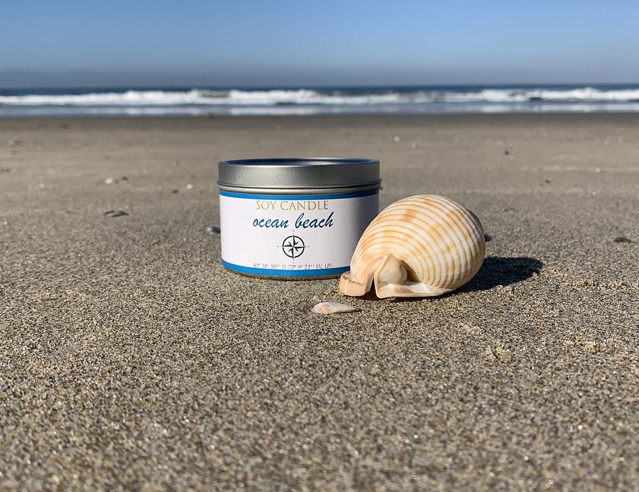 Natural Selection 8 oz Ocean Beach Soy Candle Tin