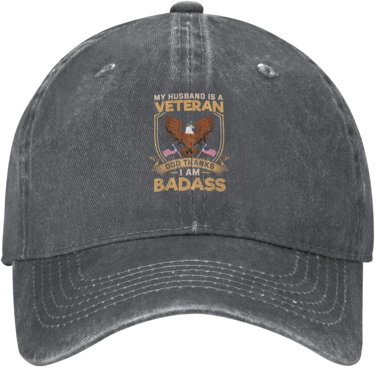 My Husband Is A Veteran Baseball Cap for Men Women 1
