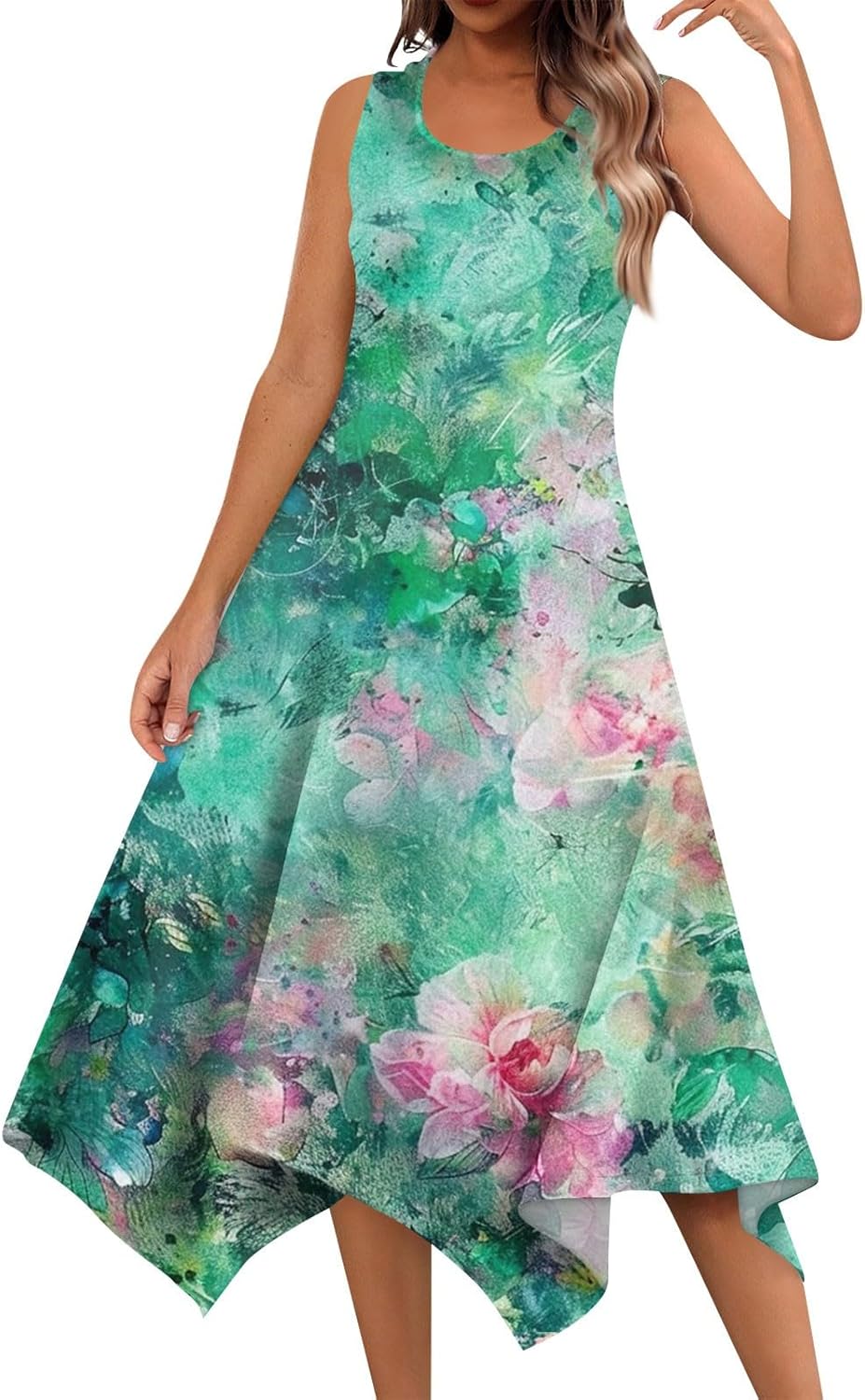 2024 Trendy Boho Floral Swing Dress for Women 1