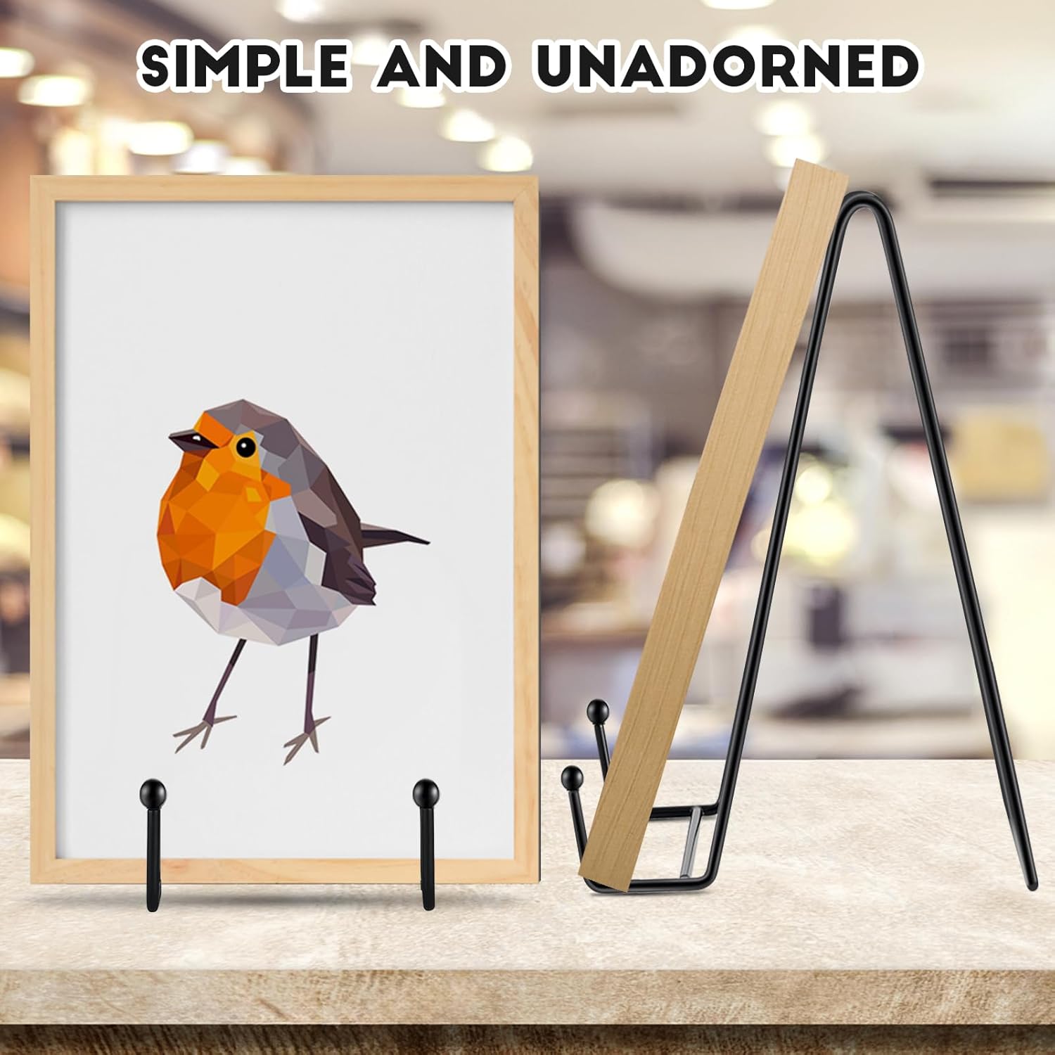 IBosins 5 Pack 10 Inch Easel Display Stand for Photos Books Collectibles