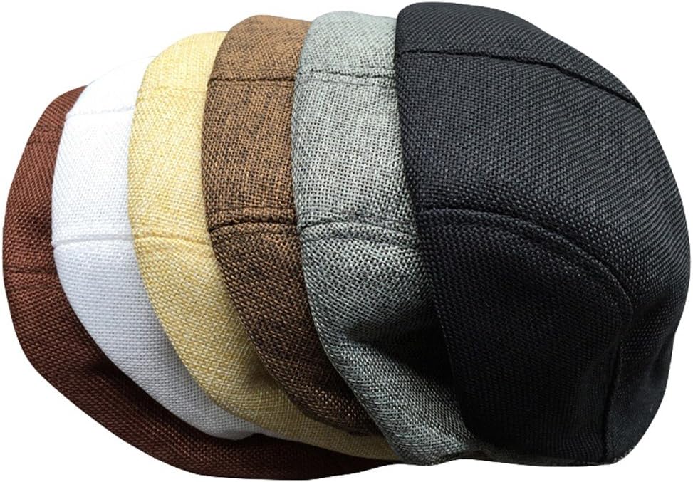 Washed Cotton Flat Cap for Men and Women