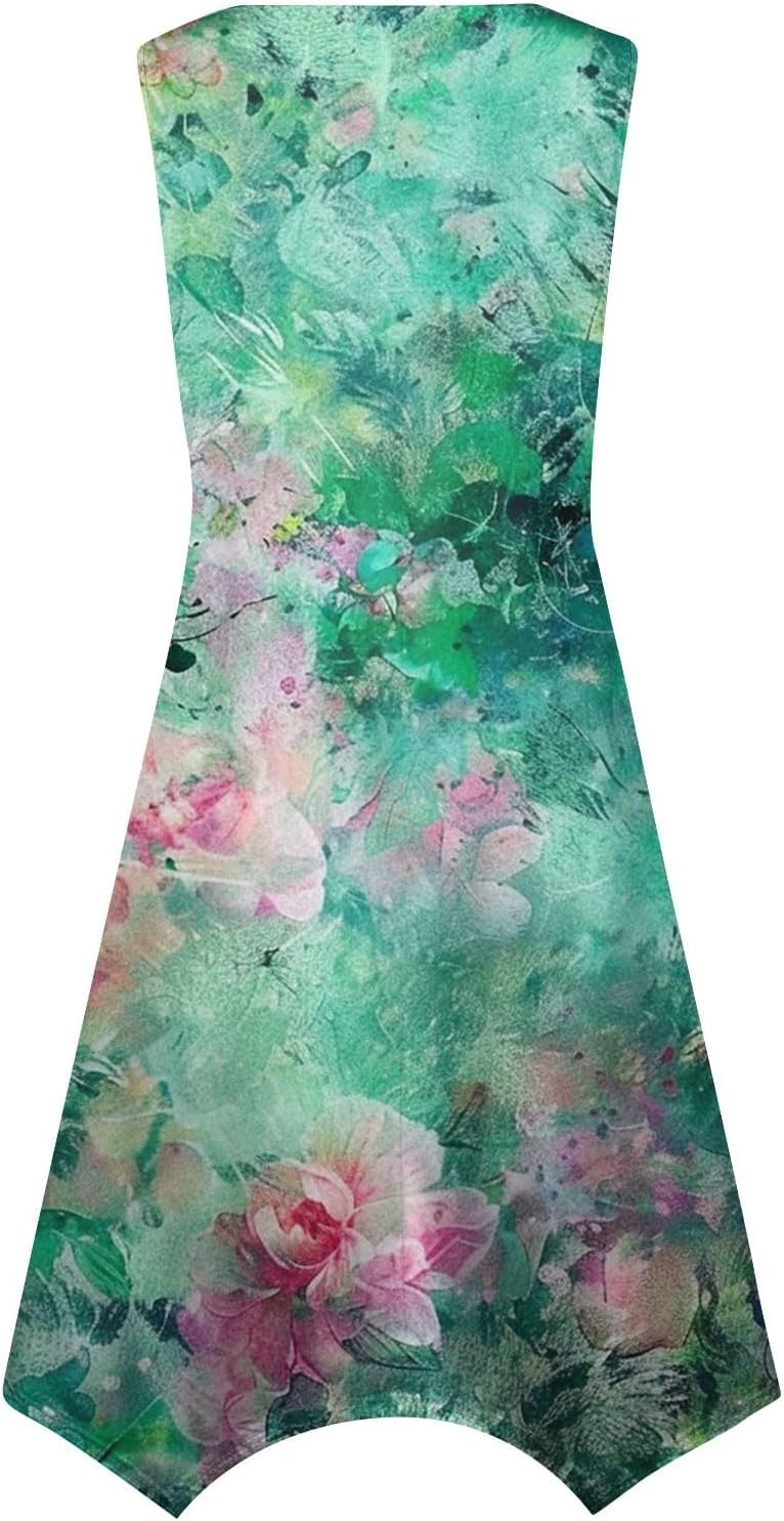 2024 Trendy Boho Floral Swing Dress for Women 1