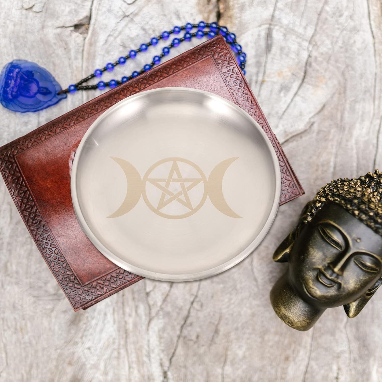 STOBAZA Moon Star Phase Candlestick Holder