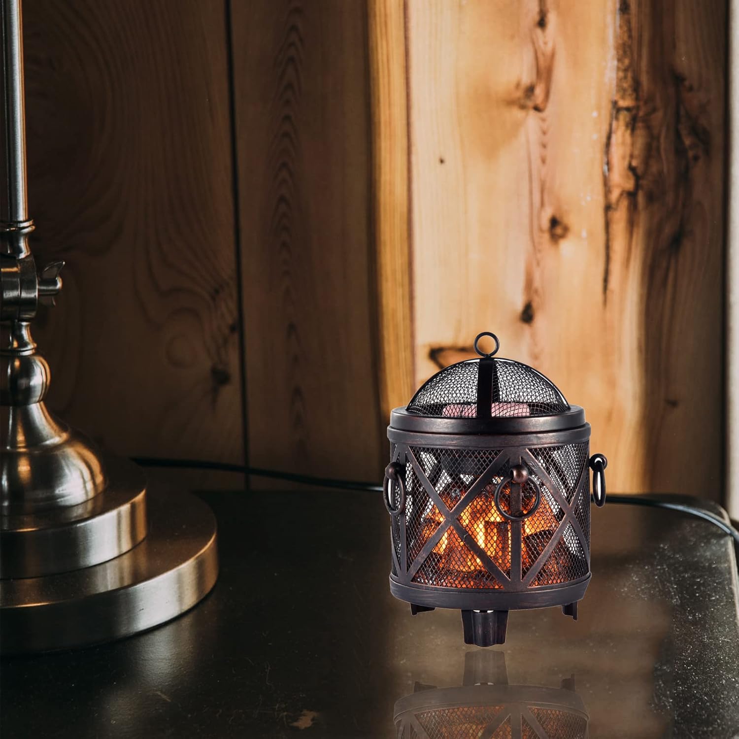 Dicimi 4-in-1 Electric Wax Melter with Fireplace Design