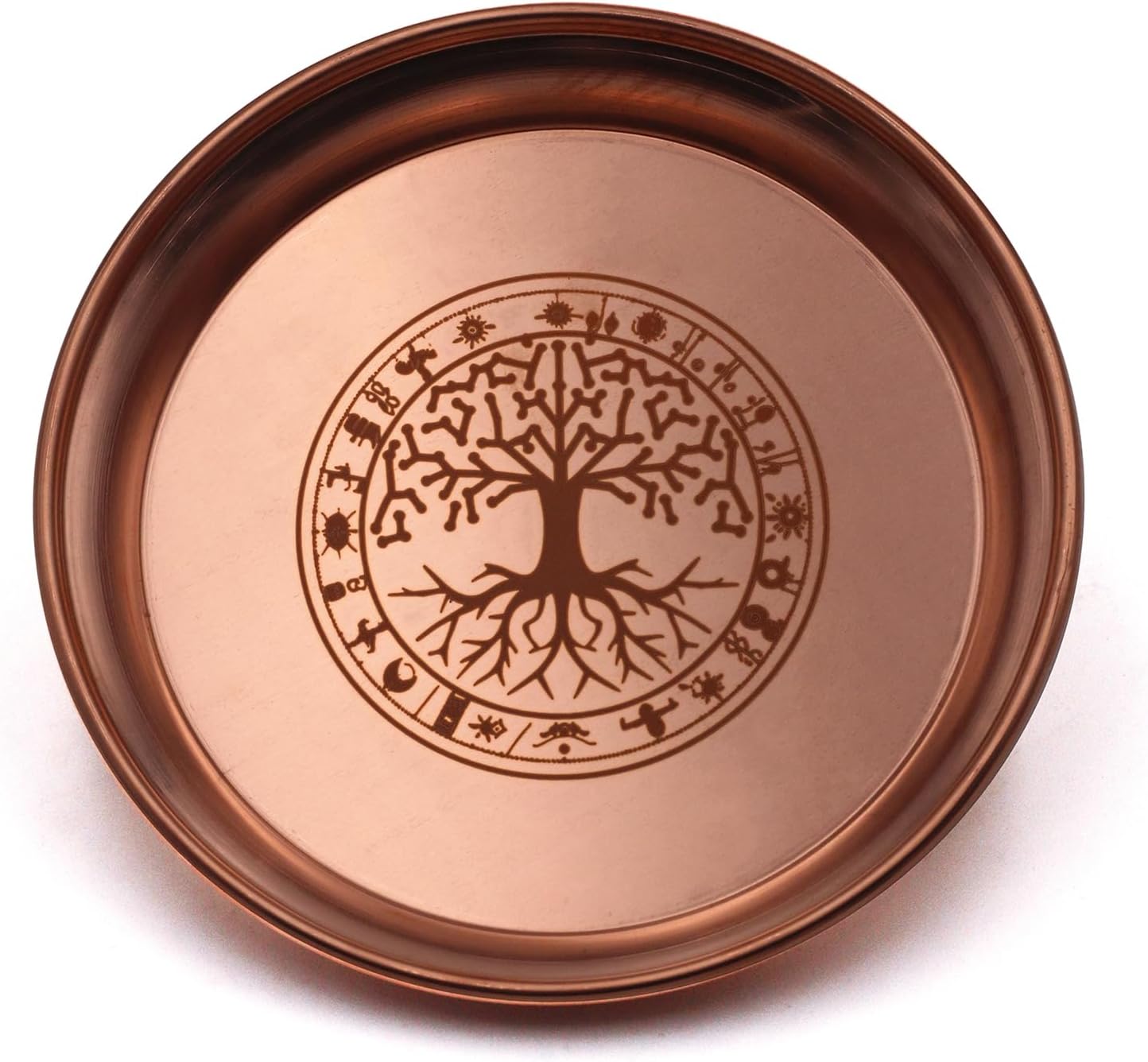 Amitofo Copper Offering Bowl for Altar and Ritual Use