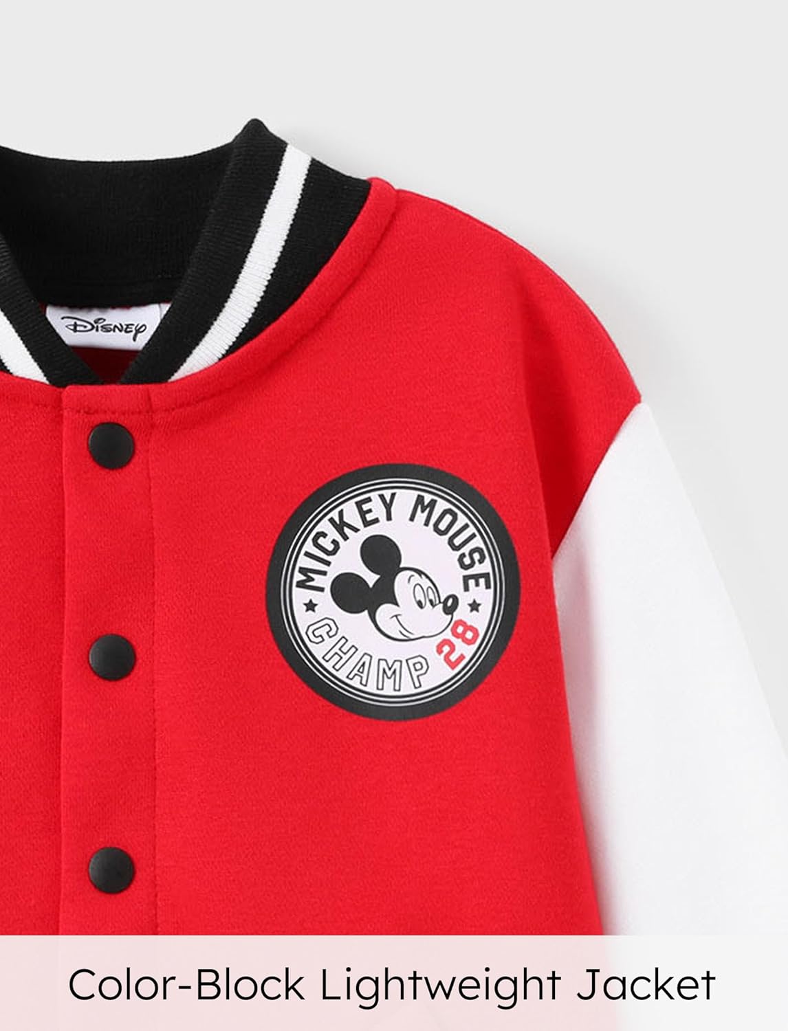 Disney Toddler Varsity Jacket with Mickey and Stitch