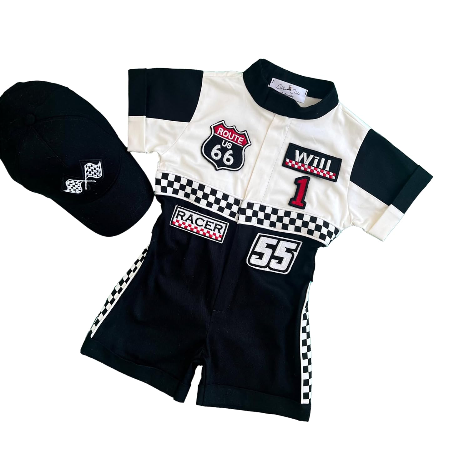 Handmade Race Car Driver Costume for Toddlers - 3T