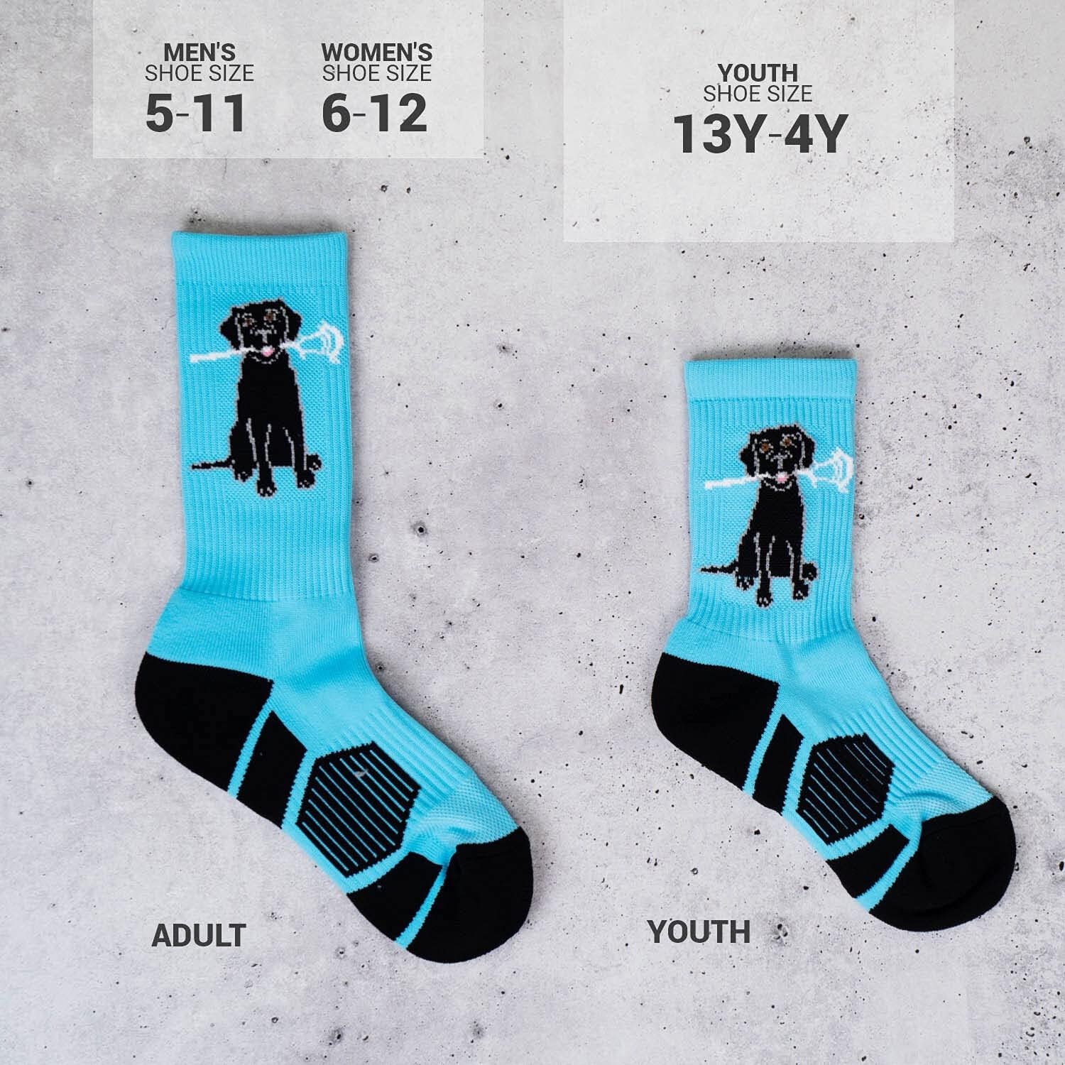 ChalkTalkSPORTS Lacrosse Mid-Calf Socks Youth Adult Sizes