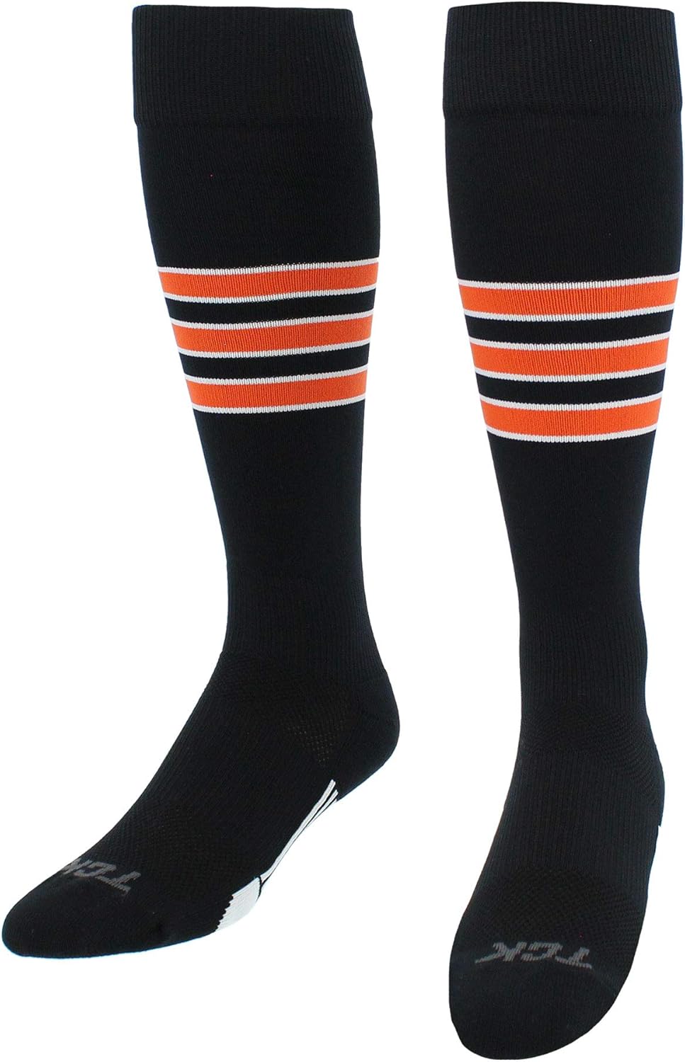 TCK Elite Performance Baseball Socks - 3 Stripe Dugout Softball Socks