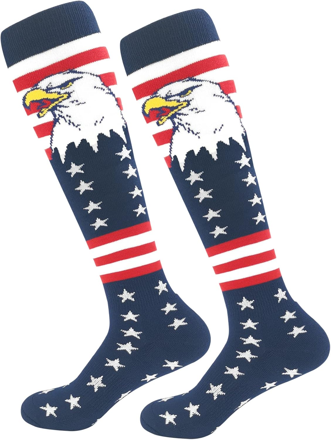 ORTCI American Flag Knee High Socks for Men Youth Boys 1