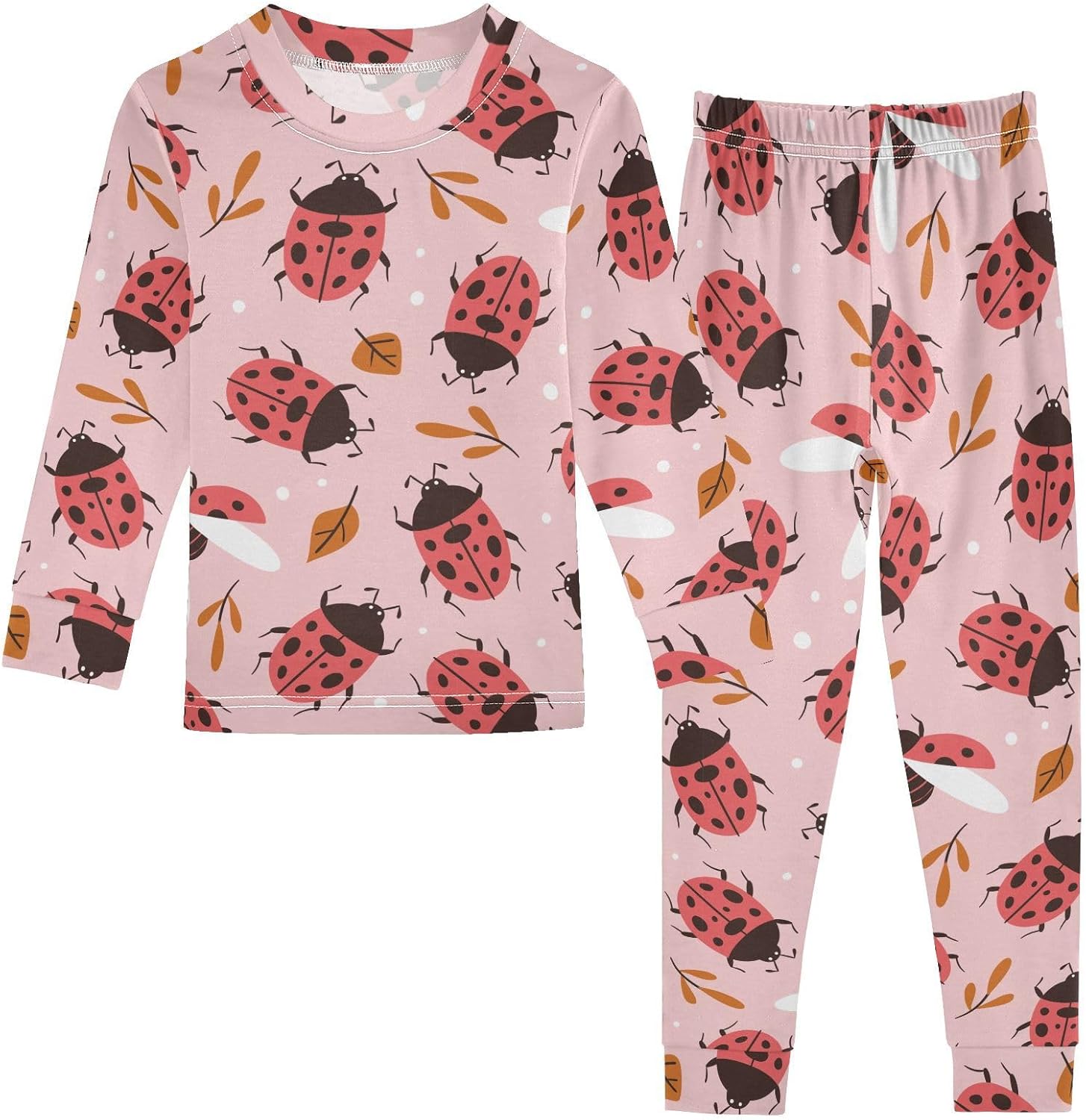 WIFIU Soft Cotton Pajama Set for Girls 18M-8Y