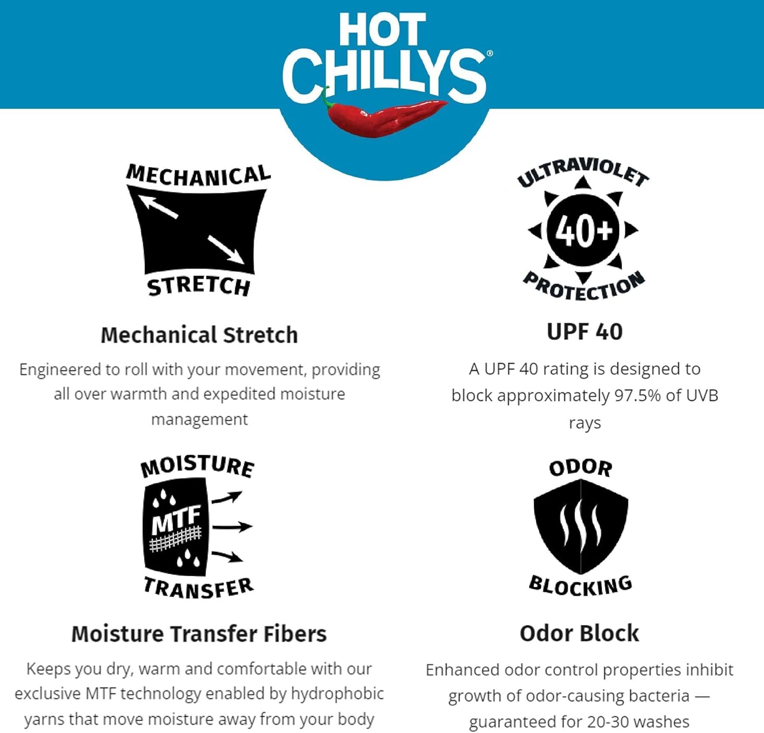Hot Chillys Youth Mountain Bottom Heavyweight Base Layer
