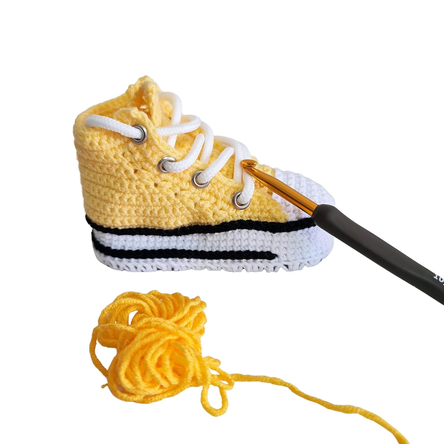 Sa By Seay Handmade Newborn Yellow Booties