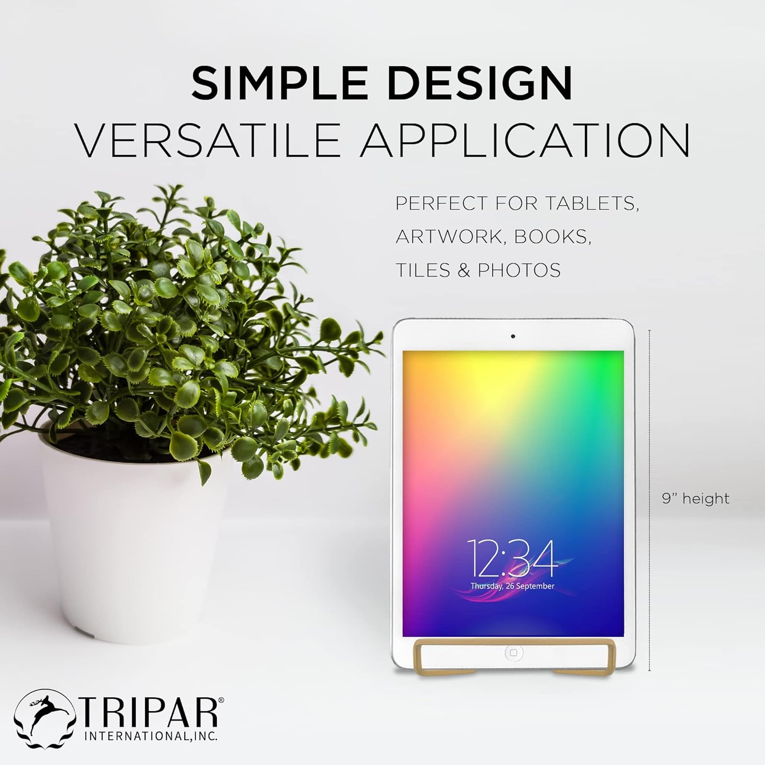 Tripar 6 Gold Painted Square Easel Stand