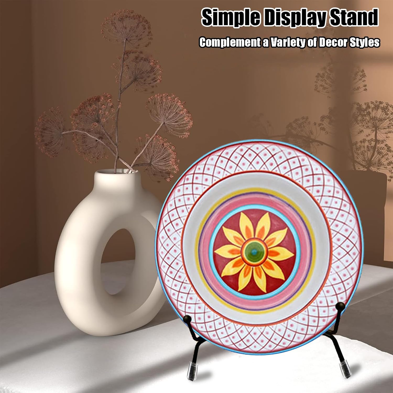 6 Pack Anti-Slip Iron Plate Stands for Display