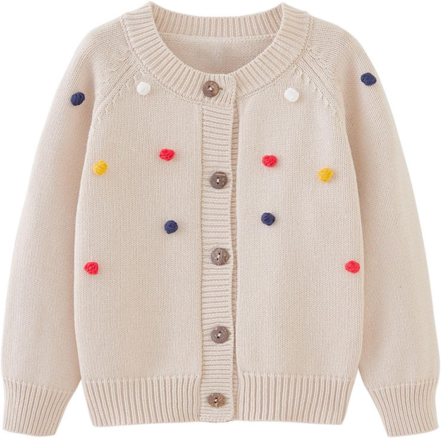 Baby and Toddler Cable Knit Cardigan Sweater for Girls