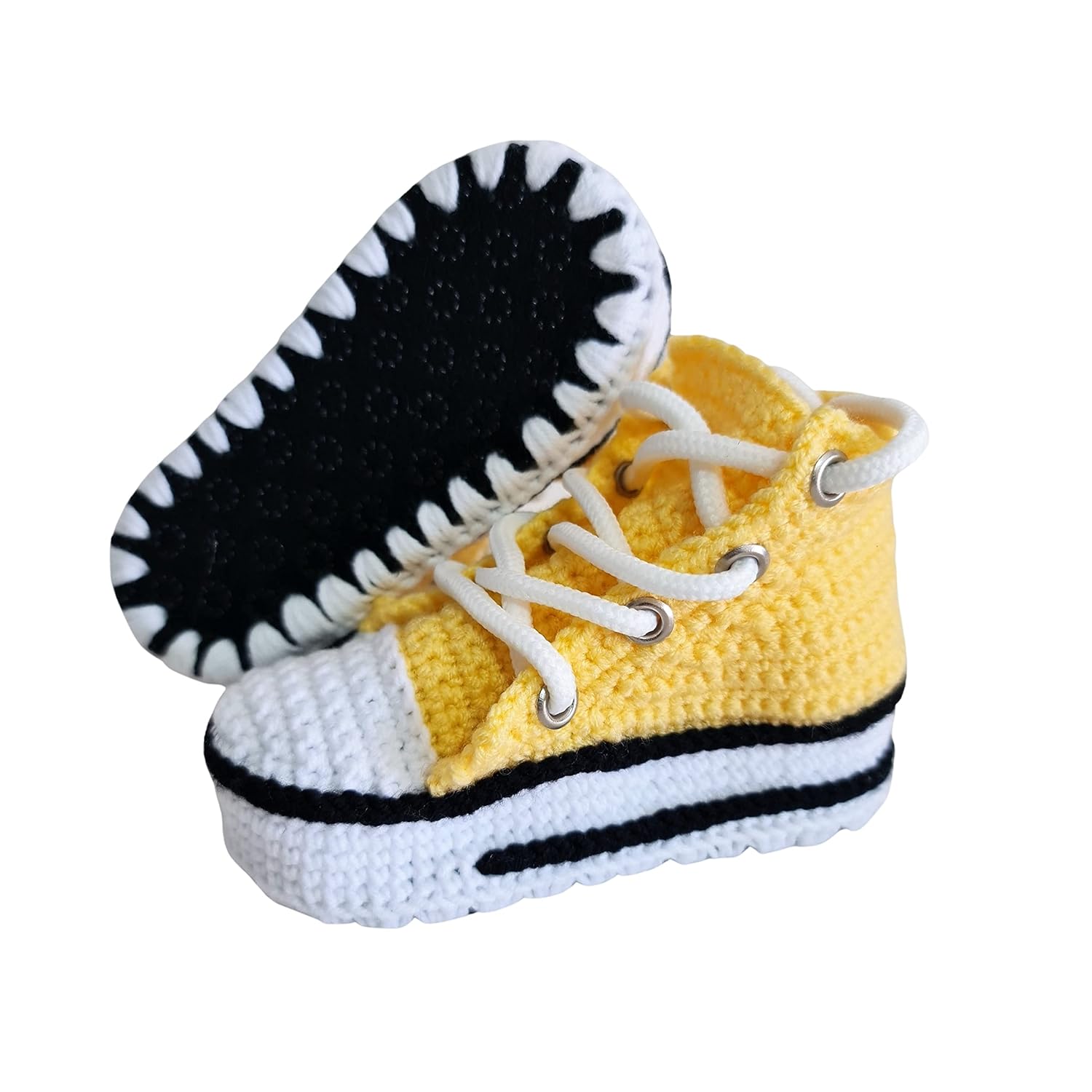 Sa By Seay Handmade Newborn Yellow Booties