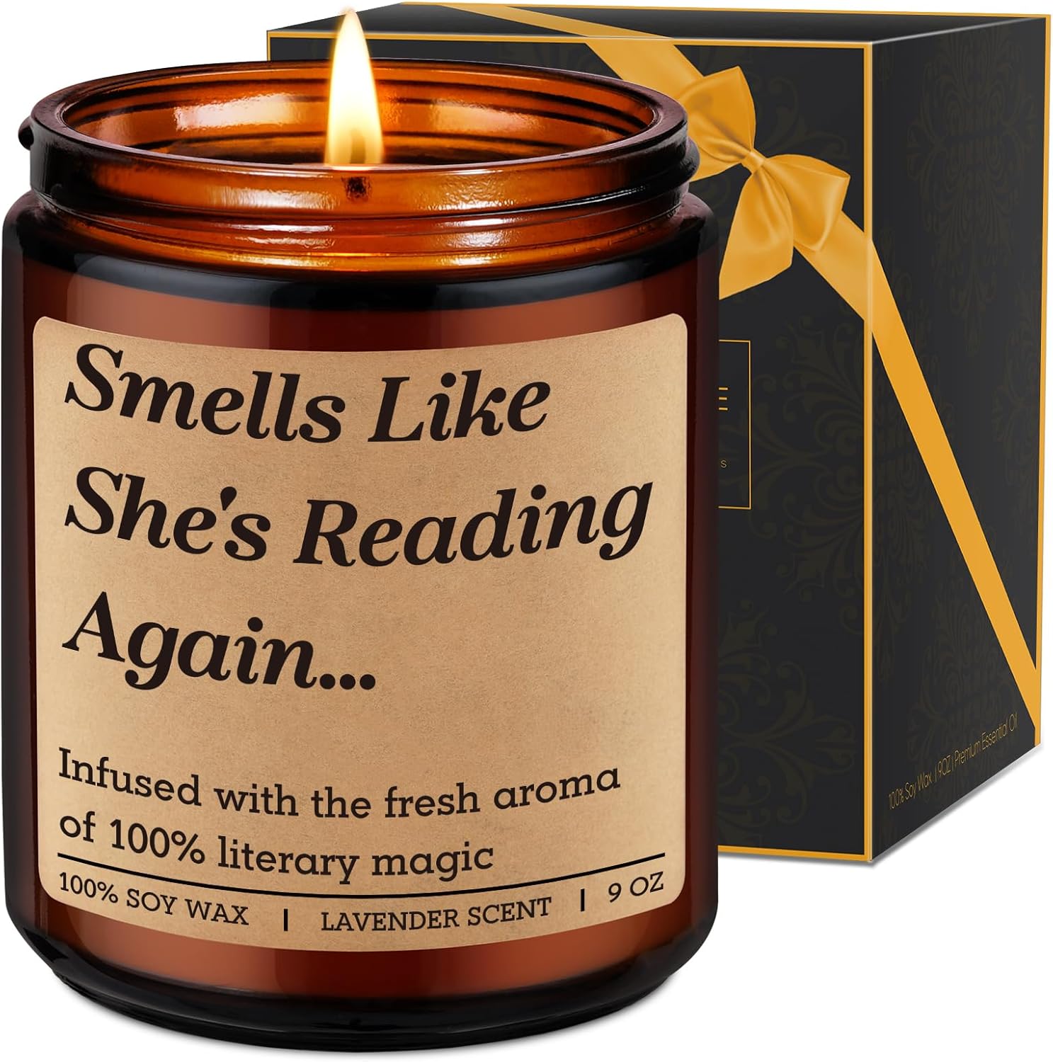 Fairys Gift Literary Candle for Book Lovers 1