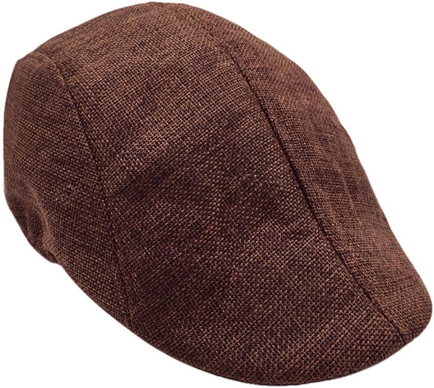 Washed Cotton Flat Cap for Men and Women