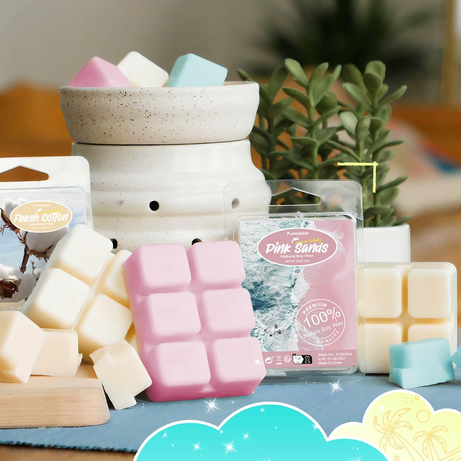 SoulOrigin Summer Scented Wax Melts 8Pack 1