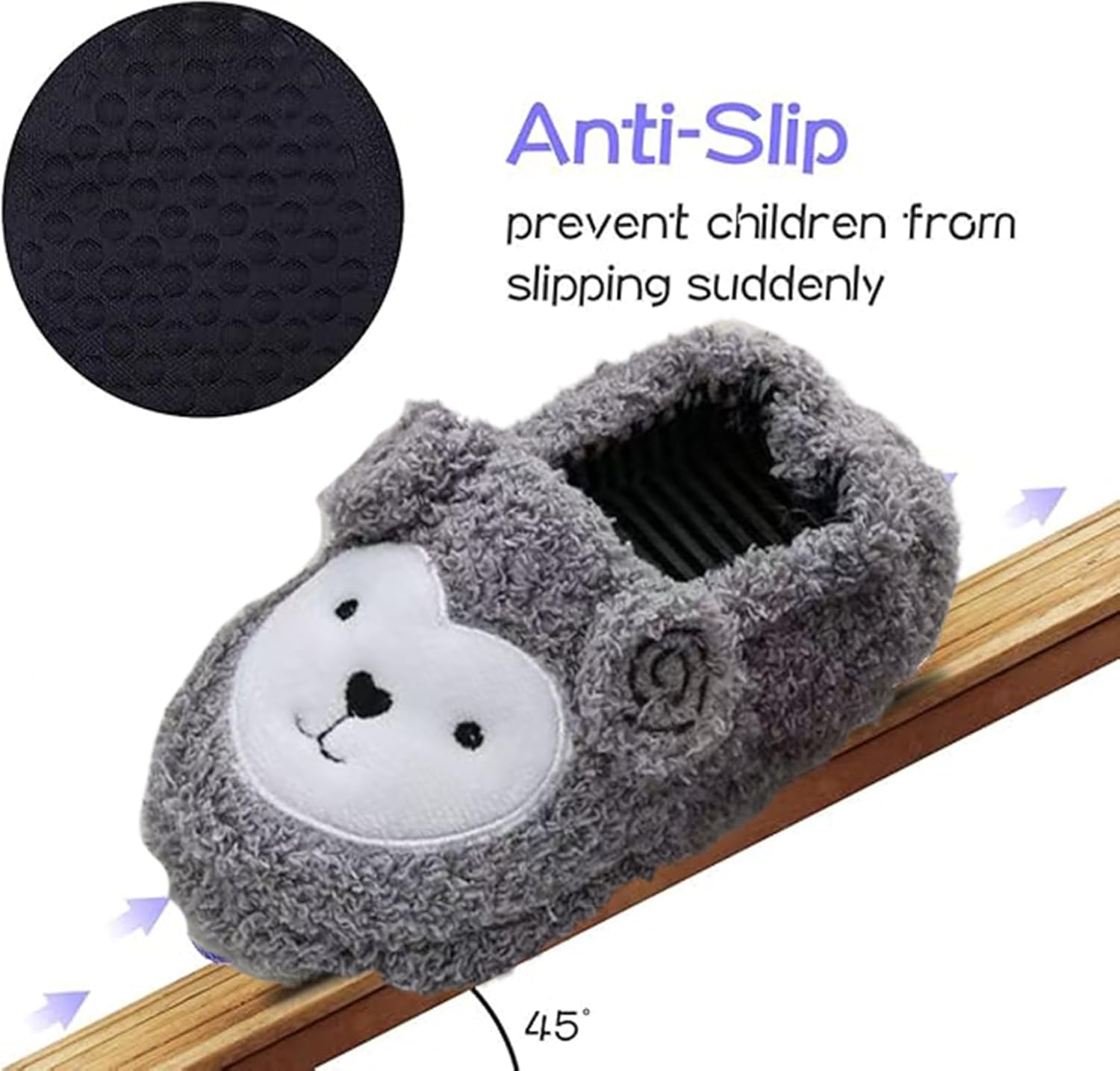 Adorable Animal Toddler Slippers with Non-Slip Sole 1