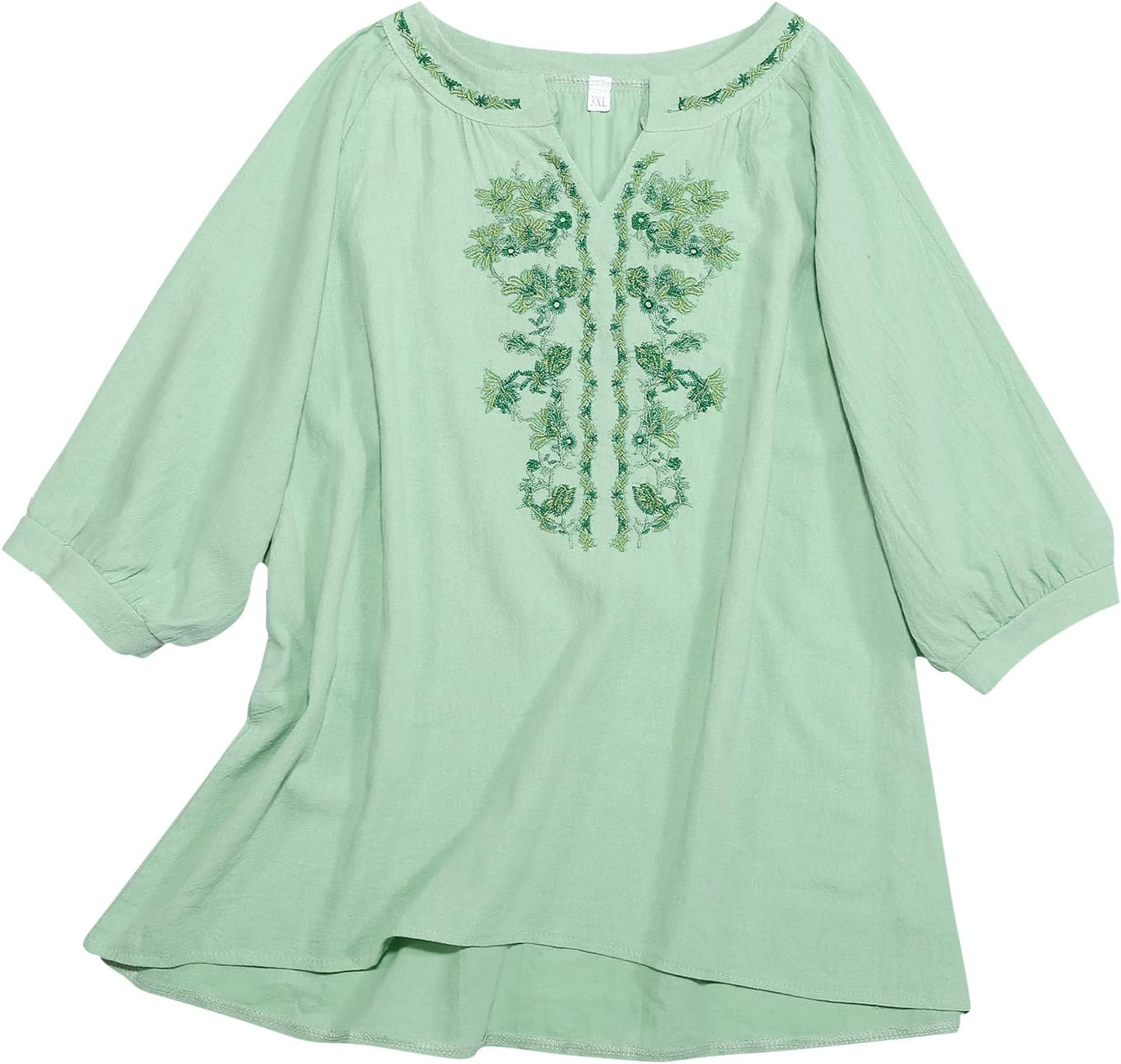 Linen Button Up Top Women Plus Size Summer Casual