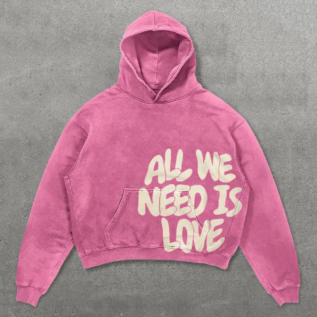 Dynict Unisex Y2K Colorful Oversize Hoodie