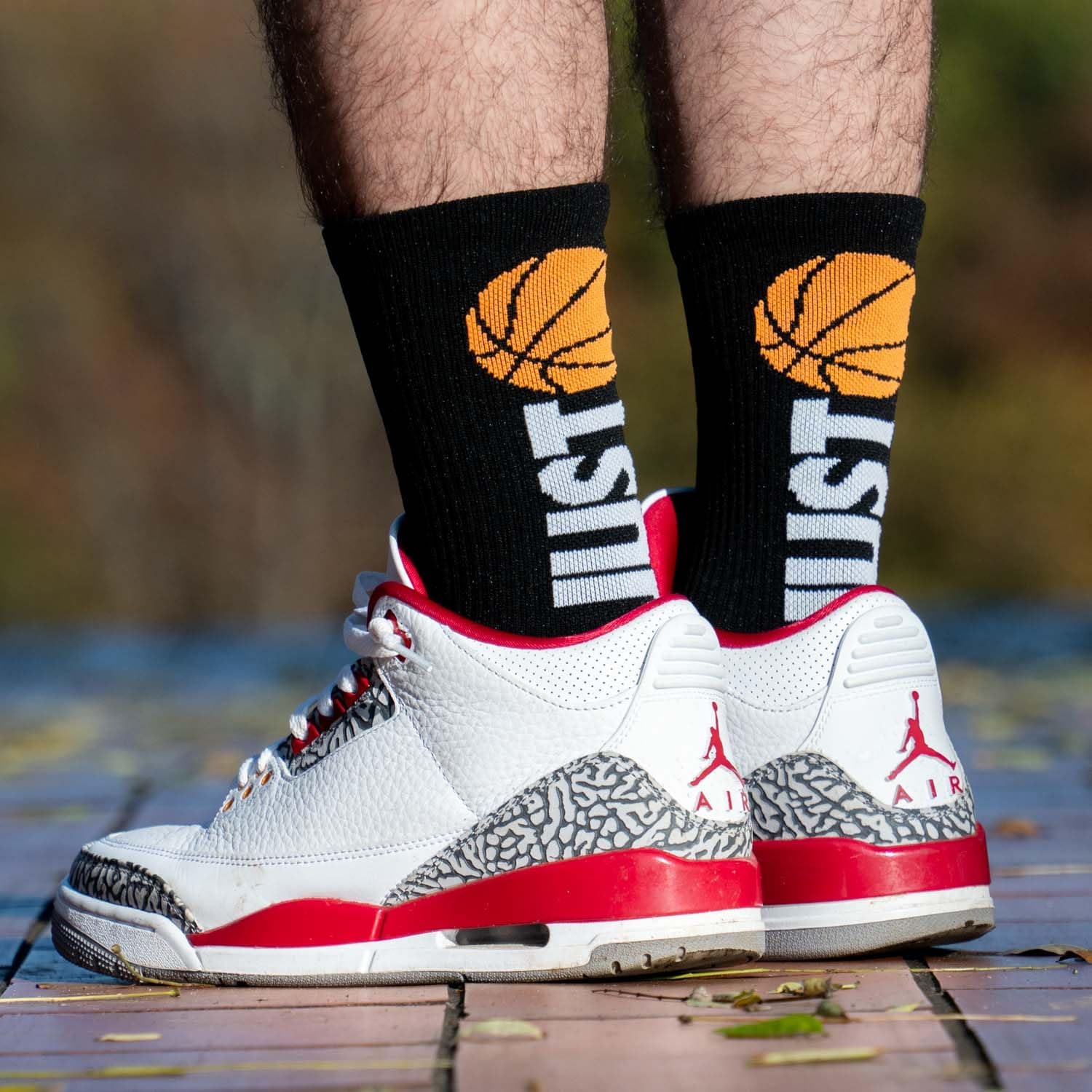ChalkTalkSPORTS Elite Basketball Socks Mid Calf with Ball Design